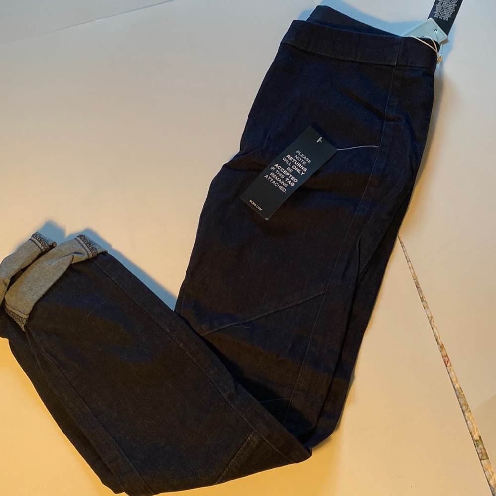 BCBGMAXAZARIA blue Jean leggings NWT size S